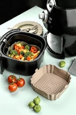 EWS Bütün Airfryer'lere Uyumlu Vizon Silikon Pişirme Kabı