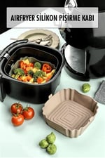 EWS Bütün Airfryer'lere Uyumlu Vizon Silikon Pişirme Kabı