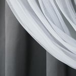 Exclusive Home Curtains Catarina perde, çok katmanlı, masif karartma perdesi ve tül yüzeyli yarı saydam pencere perdesi, 52 x 96 cm,  - Seçenekler: 52x63, 52x108, 52x120, 132G x 243.8U cm (2 Panel)...