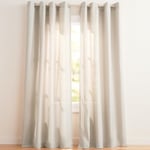 Exclusive Home Curtains Loha Keten Gromet Üst Perde Panel Çifti, 54x84, Doğal - Seçenekler: 54x63, 54x84, 54x96, 54x108, 54x120...