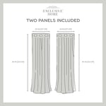 Exclusive Home Curtains Loha Keten Gromet Üst Perde Panel Çifti, 54x84, Doğal - Seçenekler: 54x63, 54x84, 54x96, 54x108, 54x120...