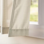 Exclusive Home Curtains Loha Keten Gromet Üst Perde Panel Çifti, 54x84, Doğal - Seçenekler: 54x63, 54x84, 54x96, 54x108, 54x120...