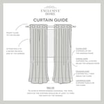 Exclusive Home Curtains Loha Keten Gromet Üst Perde Panel Çifti, 54x84, Doğal - Seçenekler: 54x63, 54x84, 54x96, 54x108, 54x120...
