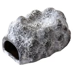 Exo Terra Wet Rock, seramik mağara, sürüngenler, amfibiler ve omurgasızlar için nemli saklama yeri, su rezervuarlı, nem depolamak için seramik mağan, büyük