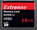 Extreme 16GB Kompakt Flaş Bellek Kartı 60MB/s Kamera CF Kartı