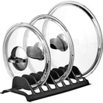 EYNEL Dolap İçi Tencere Tava Kapağı Tabak Düzenleyici Sepet Tabaklık Bulaşıklık Mutfak (Beyaz 2'li)