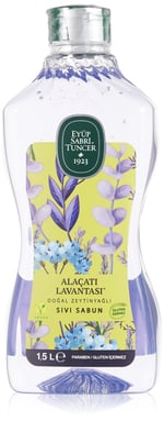 Eyüp Sabri Tuncer Doğal Zeytinyağlı Sıvı Sabun Alaçati Lavantasi 1,5 L Pet Şişe (1 x 1500 ml)