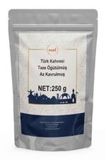 Ezel Türk Kahvesi – Az Kavrulmuş ve Taze Öğütülmüş 250gr - Zipli Ambalaj