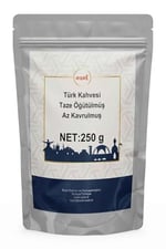 Ezel Türk Kahvesi – Az Kavrulmuş ve Taze Öğütülmüş 250gr - Zipli Ambalaj