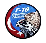F16 Fighting Falcon Patch Yama Havacı Peç- PEÇ
