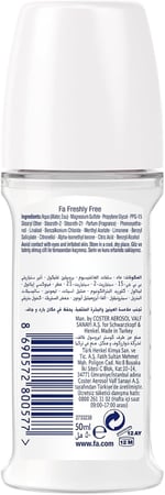 Fa Freshly Free Greyfurt & Liçi Kadın Roll-On 1 Adet - Seçenekler: Tekli, İkili