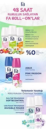 Fa Kadın Soft & Control Roll-On 50 ml Yasemin Kokulu 1 Adet - Seçenekler: Tekli, İkili