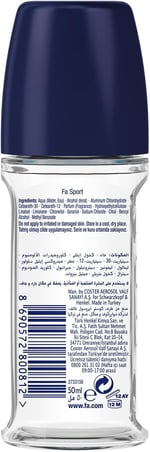 Fa Sport Erkek Roll-On 50 ml Turunçgil Aromalı 1 Adet - Seçenekler: Tekli, İkili