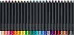 Faber-Castell 116450 - Renkli kalemler Blackwood, Black Edition, 50'li kutu, parlak renkler, yumuşak çizgili, siyah ahşap