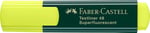 Faber-Castell 1548 Fosforlu Kalem Sarı, Uzun Ömürlü, Yeniden Doldurulabilir, Dayanıklı Plastik Gövde
