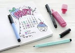 FABER-CASTELL 267125 - Başlangıç Seti Bullet Journaling, 9 Parçalı, Çok Renkli - Seçenekler: Bullet Journaling, Kaligrafi, 1 stück (1er Pack)...