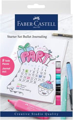 FABER-CASTELL 267125 - Başlangıç Seti Bullet Journaling, 9 Parçalı, Çok Renkli - Seçenekler: Bullet Journaling, Kaligrafi, 1 stück (1er Pack)...