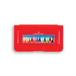 Faber-Castell Altıgen Pastel Boya, 12 Renk, Plastik Kutu, Yumuşak ve Canlı Renkler, Rahat Kullanım, Etkili Uygulama