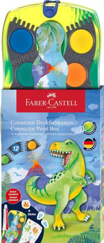 FABER-CASTELL Connector Dino Suluboya 12'li