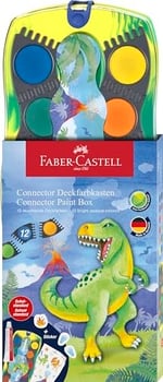 FABER-CASTELL Connector Dino Suluboya 12'li