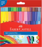 Faber-Castell Eğlenceli Keçeli Kalem 30 Renk, Geniş Renk Yelpazesi, Su Bazlı Mürekkep, Bağlanabilir Kapak, Çocuklar İçin Güvenli - Seçenekler: 30 Renk, 30 Renk 2li paket
