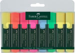 Faber-Castell Fosforlu Kalem, 6+2 Li Poşet, 6 Renk