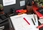 Faber-Castell Fosforlu Kalem Seti 8’li, Şeffaf Gövde, 7 Farklı Renk, Yeniden Doldurulabilir, 3 Farklı Çizgi Kalınlığı