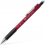 Faber-Castell Grip 1345 Versatil Kalem, 0.5 mm, Siyah 2022, Silgili, Saklanabilir Metal Uç, Ergonomik Tutuş