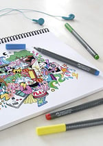 Faber-Castell Grip Finepen 0.4 mm, 10'lu set