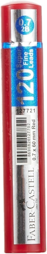 Faber-Castell Grip Min, 0.7, 2B, 60mm 1li, 120 Adet, Siyah