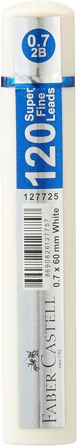 Faber-Castell Grip Min, 0.7, 2B, 60mm 1li, 120 Adet, Siyah