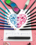 Faber-Castell Hazneli suluboya fırçası Beyaz