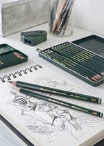 Faber-Castell Kurşun kalem, kauçuk uçlu, sertlik derecesi HB Jumbo 2B