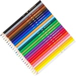 Faber-Castell Kuru Boya Kalemi, Kırmızı Metal Tüp Kutu, 24 Renk, Tam Boy, Kalemtıraş Hediyeli, Yumuşak Mineli, Kırılmaya Dayanıklı Uçlar, Kolay Açılır - Seçenekler: 12 Renk, 24 Renk
