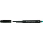 Faber-Castell Permanent Marker M Uçlu Siyah Kalem, Asetat Silgili, CD Cam Tepegöz ve Düz Yüzeyler İçin