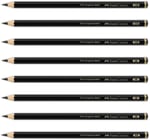 Faber-Castell Pitt Matt Dereceli Kurşun Kalem, 4B, Ultra Mat, Parlama Yapmaz, Siyah Beyaz Çizimler İçin, Teknik Çizim ve Eskiz İçin Dayanıklı Uç | Çizimler ve eskizler için yüksek ton yoğunluğuna sahi