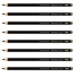 Faber-Castell Pitt Matt Dereceli Kurşun Kalem, 4B, Ultra Mat, Parlama Yapmaz, Siyah Beyaz Çizimler İçin, Teknik Çizim ve Eskiz İçin Dayanıklı Uç | Çizimler ve eskizler için yüksek ton yoğunluğuna sahi