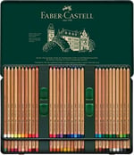 Faber-Castell Pitt Pastel Boya Kalemi, 60 Renk, Yüksek Pigment, Solmaya Dirençli, Fırça ve Parmakla Dağılabilir, Yuvarlak Gövde