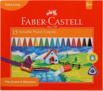 Faber-Castell Silinebilir Mum Boya, 15 Renk - Seçenekler: 15 Renk, 25 Renk