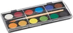 Faber-Castell Suluboya 12 Renk, Küçük Boy, Parlak ve Örtücü Renkler, Kağıt Yüzeylere Uygun, Karışabilir - Seçenekler: Büyük Boy, Küçük Boy
