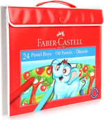 Faber-Castell Taşınabilir Çantalı Pastel Boya Seti, 24 Renk, Yumuşak ve Rahat Kullanım, Canlı Renkler, Kağıt ve Taş Üzeri Uygun - Seçenekler: 18 Renk, 24 Renk, 36 Renk