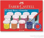 Faber-Castell Tüp Guaj Boya, 12 Renk - Seçenekler: Tüp, Yuvarlak