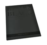 Fabriano Honsell 19100391 - Black Block, mat yüzeyli derin siyah kağıt, 300 g/m², 24 x 32 cm, 20 yaprak, pastel boya, boya kalemleri ve markör için  - Seçenekler: DIN A2, 24 x 32 cm, A3, DIN A4, 20x20