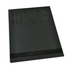 Fabriano Honsell 19100391 - Black Block, mat yüzeyli derin siyah kağıt, 300 g/m², 24 x 32 cm, 20 yaprak, pastel boya, boya kalemleri ve markör için  - Seçenekler: DIN A2, 24 x 32 cm, A3, DIN A4, 20x20