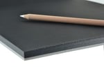 Fabriano Honsell 19100391 - Black Block, mat yüzeyli derin siyah kağıt, 300 g/m², 24 x 32 cm, 20 yaprak, pastel boya, boya kalemleri ve markör için  - Seçenekler: DIN A2, 24 x 32 cm, A3, DIN A4, 20x20