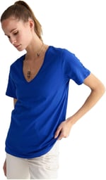 Fabrika V Yaka Basic T-Shirt, TEYO