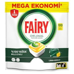Fairy Hepsi Bir Arada Bulaşık Makinesi Deterjanı Kapsülü/Tableti 100 Yıkama Limon Kokulu