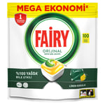 Fairy Hepsi Bir Arada Bulaşık Makinesi Deterjanı Kapsülü/Tableti 100 Yıkama Limon Kokulu
