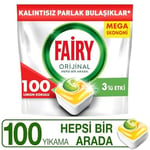 Fairy Hepsi Bir Arada Bulaşık Makinesi Deterjanı Kapsülü/Tableti 100 Yıkama Limon Kokulu