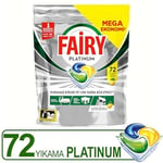 Fairy Platinum Bulaşık Makinesi Deterjanı Kapsülü/Tableti 72 Yıkama Limon Kokulu